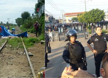 Libera CNTE vías del tren en Michoacán