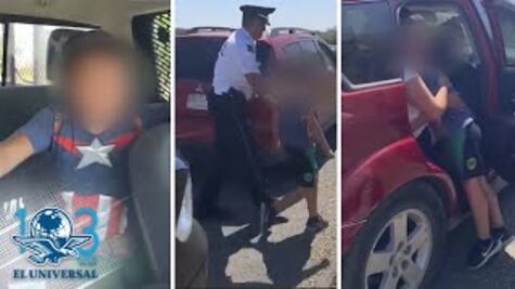 Policía Federal regresa a niño que fue olvidado en un OXXO
