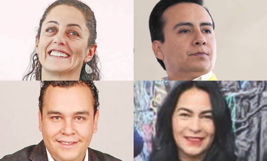 En la foto: Claudia Sheinbaum, Valentín Maldonado, Fernando Mercado, Dione Anguiano (ESPECIAL)
