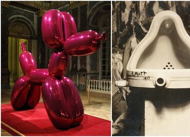 Así es el controvertido arte de Jeff Koons y Marcel Duchamp