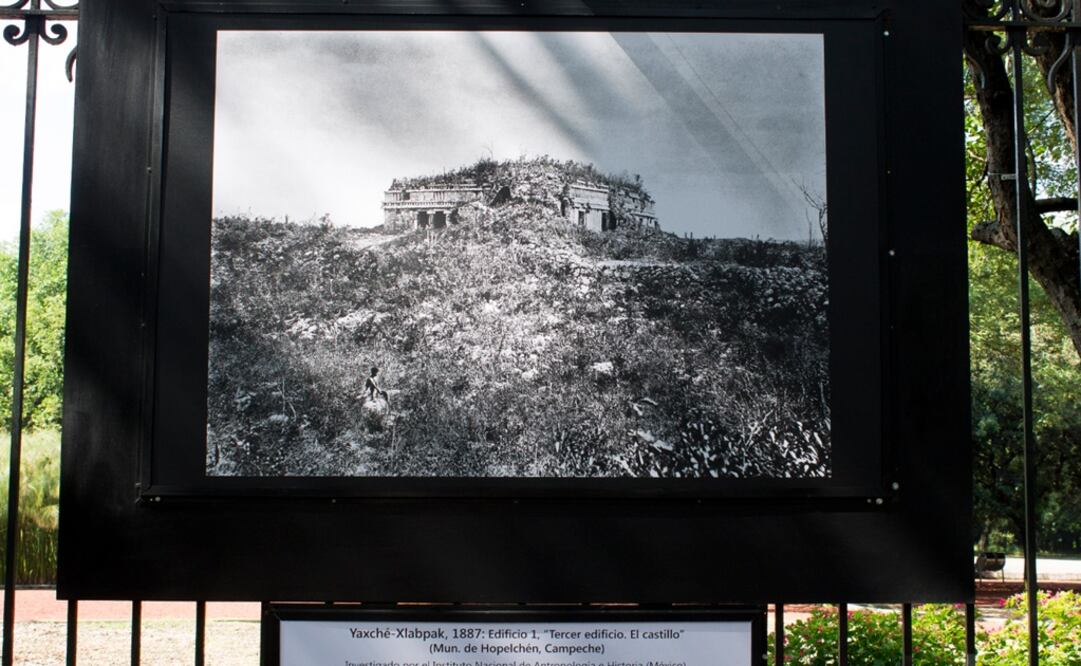 La exposición muestra 55 imágenes en gran formato de sitios arqueológicos poco conocidos de la Península de Yucatán. (FOTO: Jenifer Nava / EL UNIVERSAL)