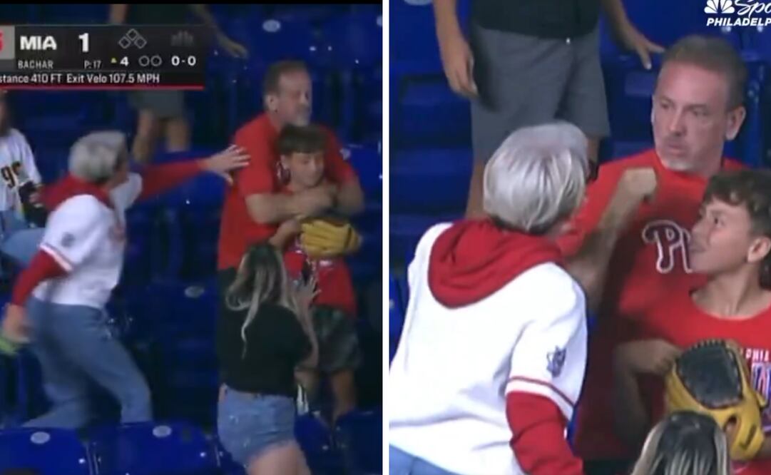 Una mujer le quitó la pelota a un niño en partido de béisbol. Foto: NBC Sports