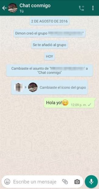 Cómo enviar mensajes de WhatsApp a uno mismo