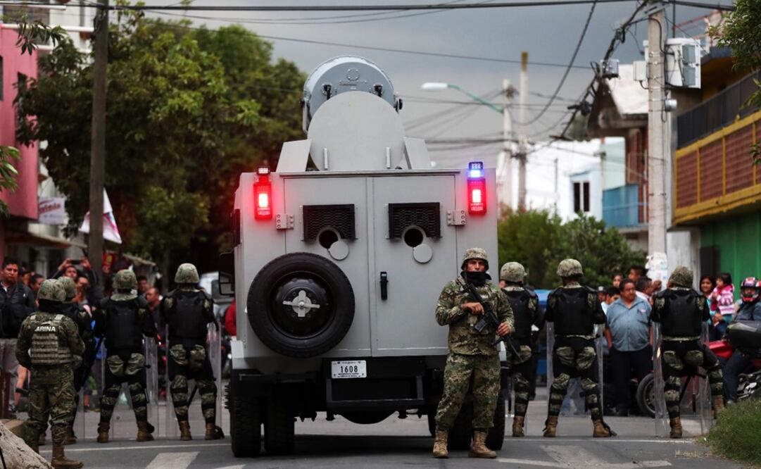 The navy in Tláhuac - Photo: Valente Rosas/EL UNIVERSAL