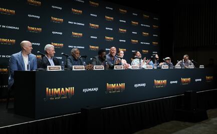Admiración y bromas en presentación de nueva cinta de "Jumanji"