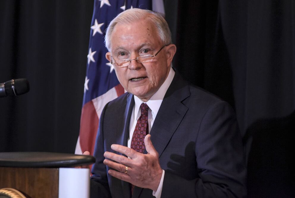 El secretario de Justicia de Estados Unidos, Jeff Sessions (Foto: AFP)