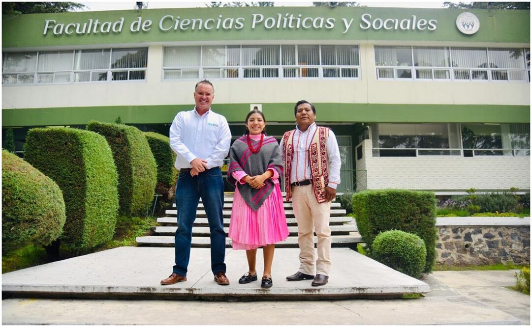 Vanessa, quien pertenece a la comunidad Mazahua, logró ingresar a la Facultad de Ciencias Políticas y Sociales. Foto: Especial