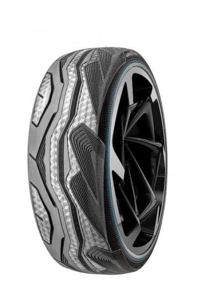 Toyota i-TRIL calza un nuevo concepto de llanta creado por Goodyear