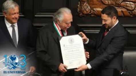 Entregan Medalla Belisario Domínguez a Calos Payán