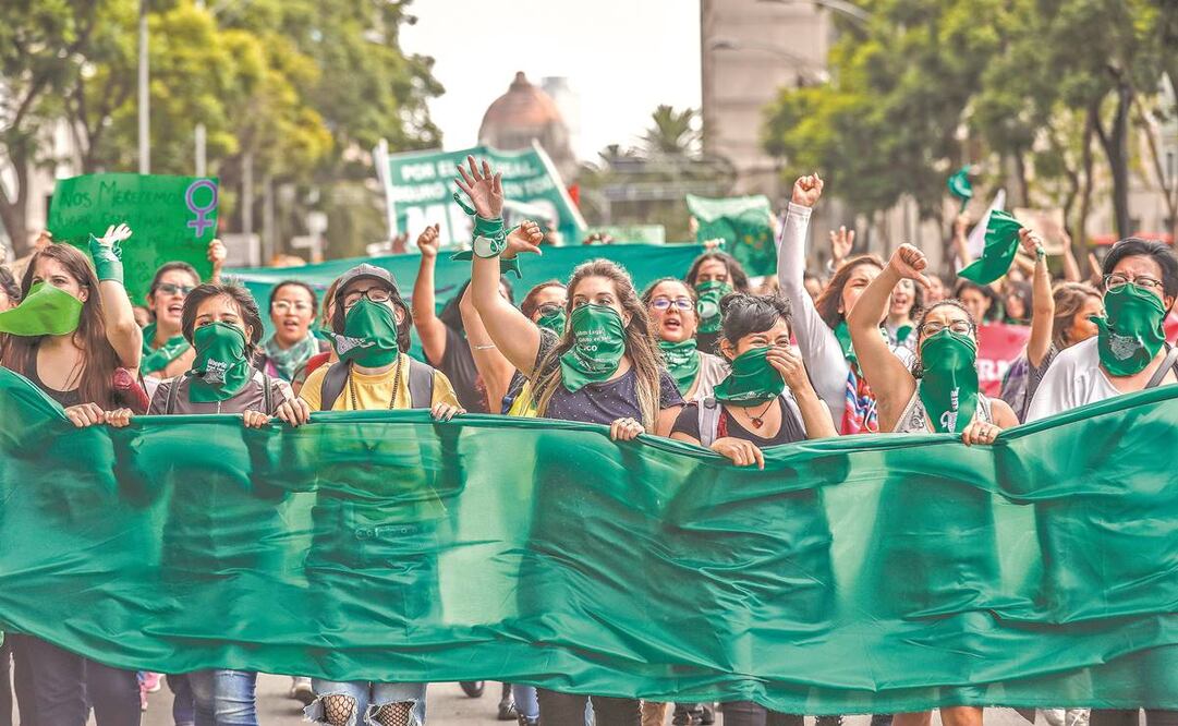 Una de las protestas más recordadas de 2019 se realizó en noviembre y fue a favor del aborto. Fotos: ARCHIVO EL UNIVERSAL