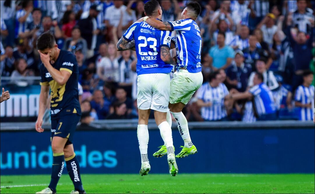 Monterrey goleó a Pumas en la jornada 10 / Foto: Imago7