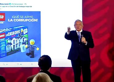 "Cuanta creatividad, ternuritas": AMLO se burla del Lego de la "casa gris" que presentó el PAN