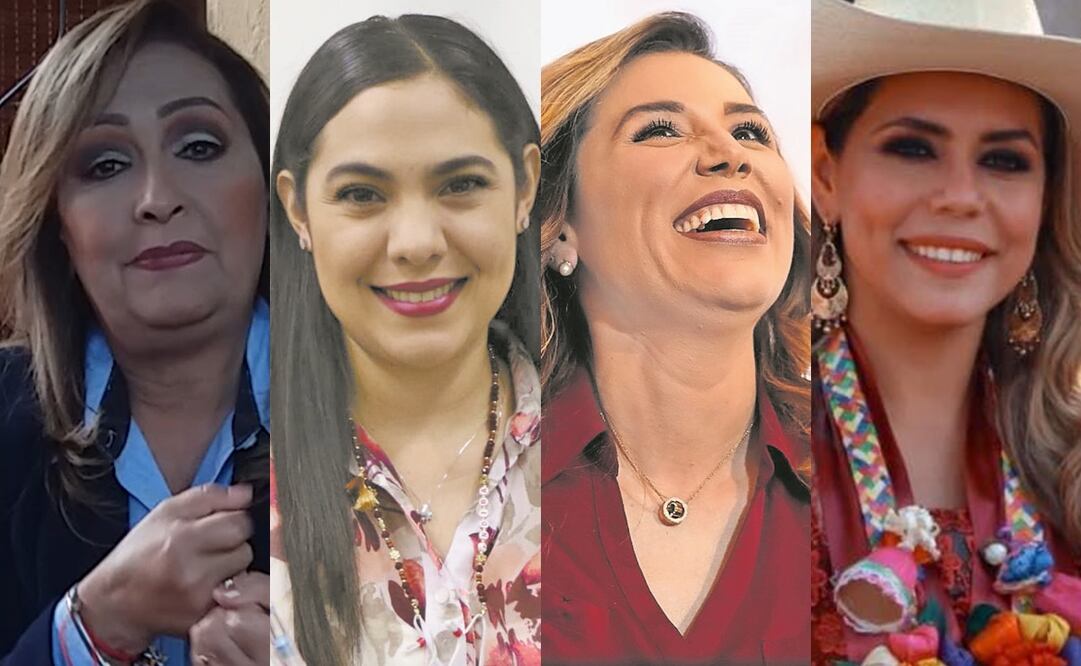 De izquierda derecha las gobernadoras electas Lorena Cuéllar, Indira Vizcaíno, Marina del Pilar Ávila y Evelyn Salgado. Fotos: Archivo/EL UNIVERSAL.