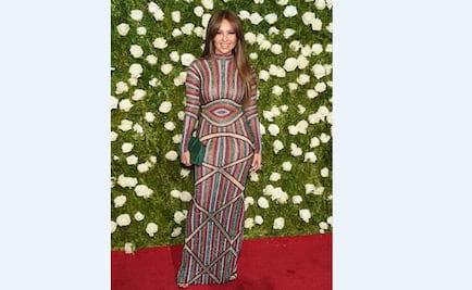 Thalía, en la alfombra roja de los Tony 2017