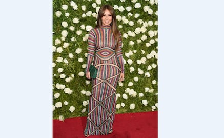 Thalía, en la alfombra roja de los Tony 2017