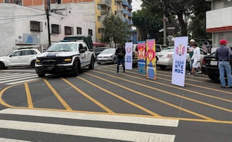 Alcaldía Cuauhtémoc renueva 3 mil 657 metros cuadrados de asfalto en la colonia Doctores; mejoran luminarias