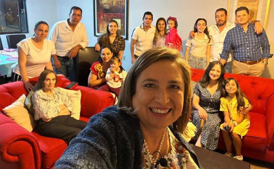 Xóchitl Gálvez se dijo muy contenta de convivir de esta manera con la gente. Foto: captura de pantalla