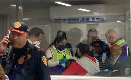 Salvan a bebé con síntomas de broncoaspiración en estación Pino Suárez de L2 del Metro 