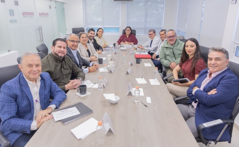 Reunión de Morena con aspirantes a las coordinaciones estatales en defensa de la transformación y la soberanía nacional de Baja California, Baja California Sur, Chihuahua, Nayarit, Sinaloa y Sonora. Foto: X @PartidoMorenaMx