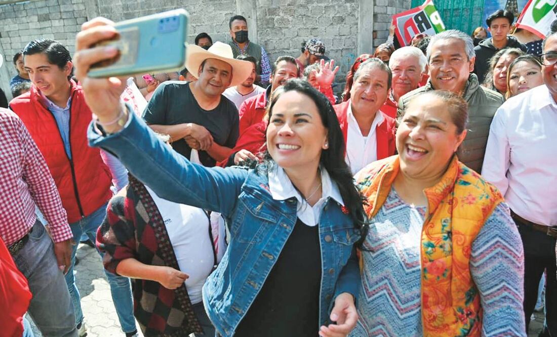 Al reunirse con la militancia tricolor de Ozumba, Del Moral Vela dijo que deben caminar el estado y comprometerse con los habitantes. Foto: Especial
