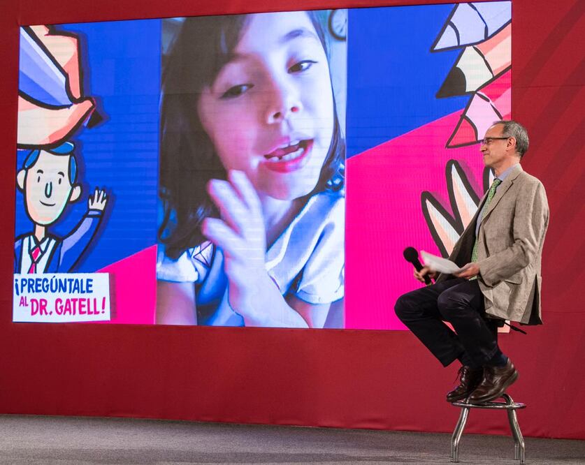 Conferencia especial por el Día del Niño con Hugo López-Gatell, subsecretario de Prevención y Promoción de la Salud. FOTOS: Sergio Tapia