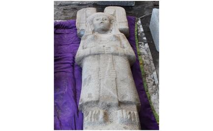 Hallan escultura de dos metros de una mujer de élite en Veracruz; es la primera en su tipo