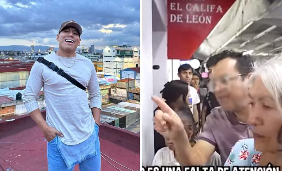 Hombre encara a Yulay tras provocar fila de hora y media en taquería El Califa de León. Foto: Captura de pantalla