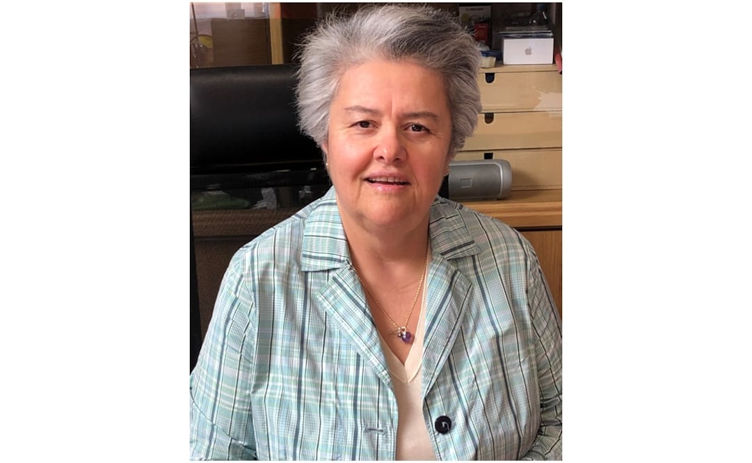 Pilar Vera Palmés, presidenta de la Asociación de Afectados (AVJK5022) por la tragedia aérea de Spanair en el aeropuerto de Barajas de Madrid, en el que murieron 154 pasajeros. Fotografía: Especial