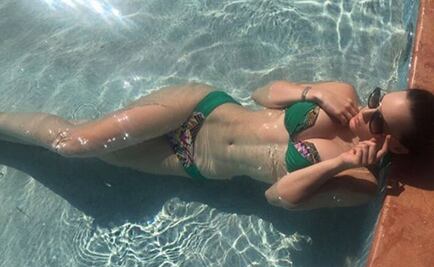 Alfombra Roja. Belinda, en bikini, en "Guardianes de la bahía"