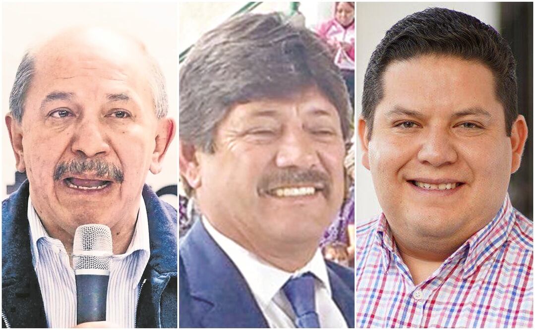 Armando Quintero, alcalde de Iztacalco; Raymundo Martínez, alcalde de Tláhuac y Octavio Rivero, alcalde de Milpa Alta. Fotos: Archivo El Universal