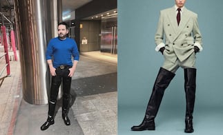 Las botas lujosas de José Eduardo Derbez que le cubren todas las piernas