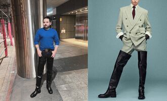 Las botas de José Eduardo Derbez que le cubren todas las piernas