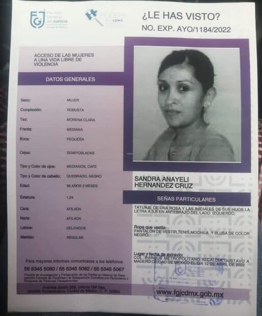 Sandra Anayeli desapareció tras tomar un taxi tolerado en la GAM; no llegó a su trabajo