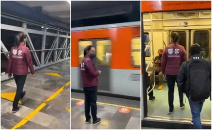 Tras falla, Sheinbaum recorre Línea 2 del Metro para corroborar funcionamiento