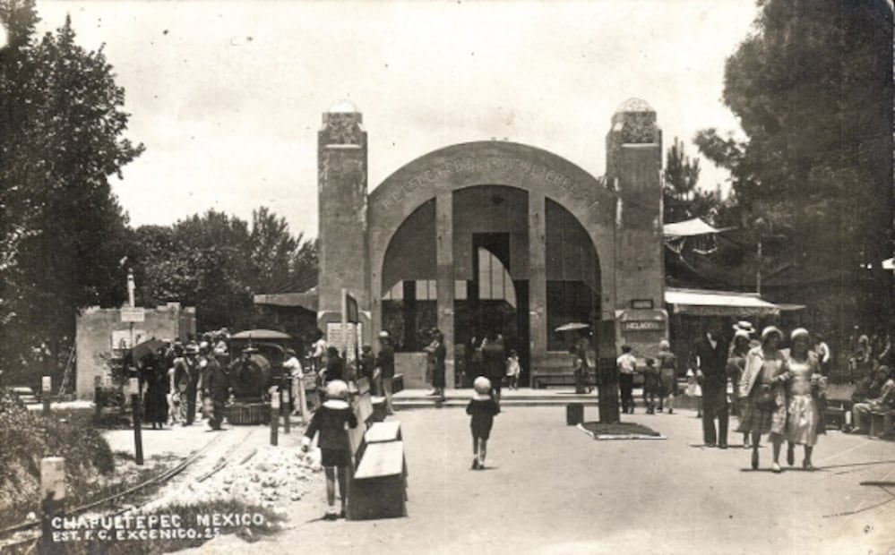 Así era el trenecito de Chapultepec