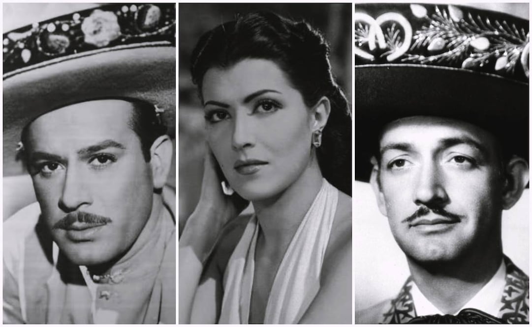 Pedro Infante, Gloria Marín y Jorge Negrete engalanaron las fiestas de 1945.
Archivo EL UNIVERSAL.