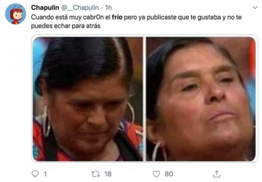 Capitalinos sufren por el frío, pero no por los memes