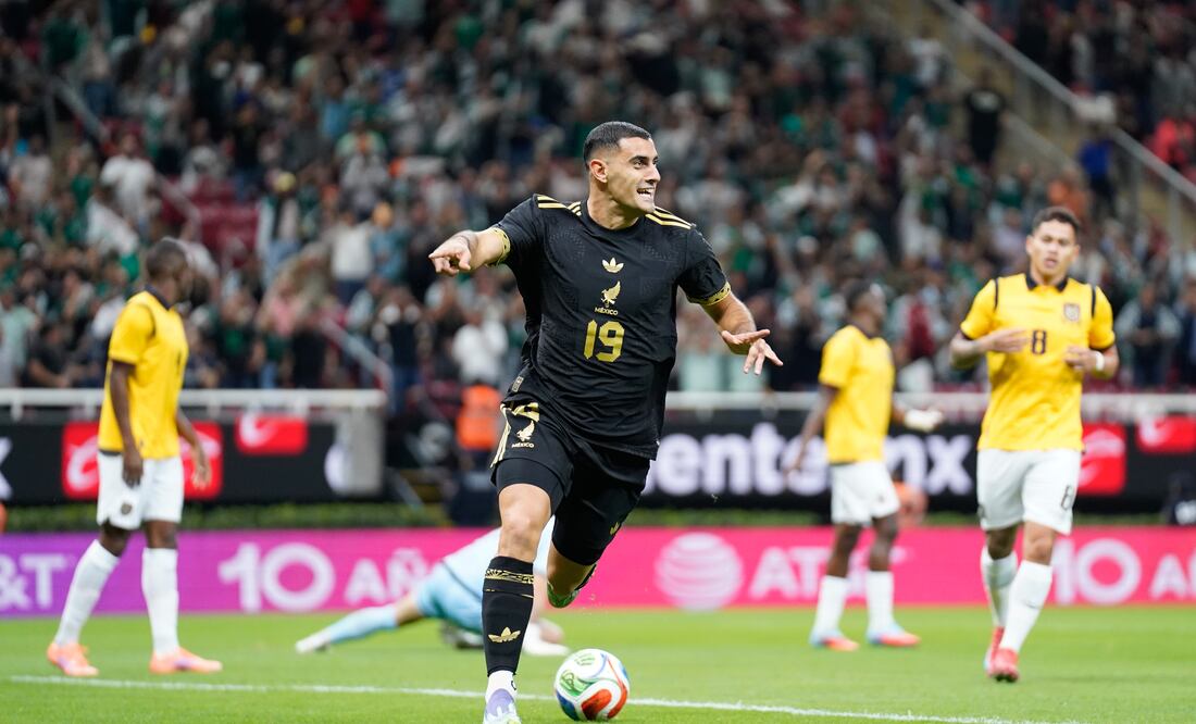 Germán Berterame festeja su gol contra Ecuador / Foto: Imago7