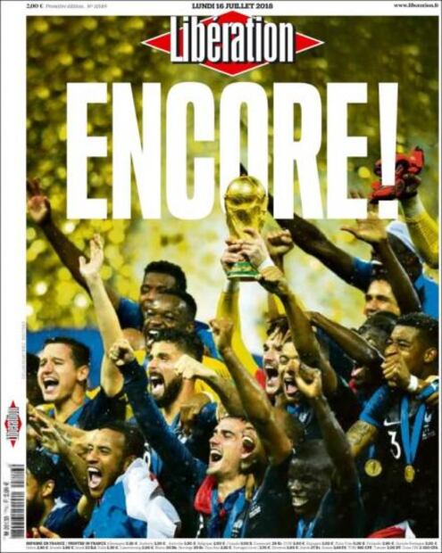Así celebró la prensa francesa el título Mundial