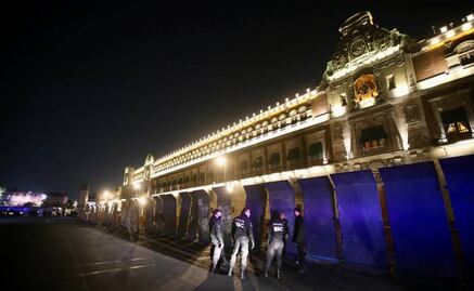 "Blindan" Palacio Nacional y Bellas Artes ante protestas contra GN en el Metro
