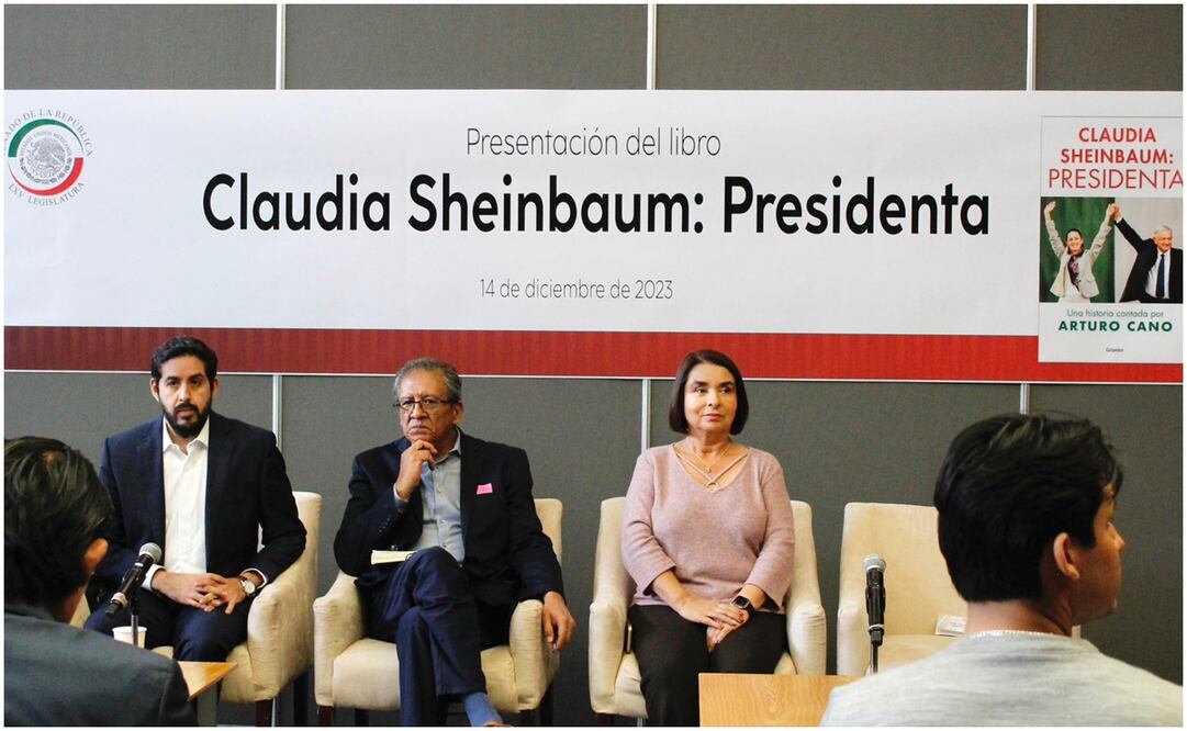 Presentación del libro "Claudia Sheinbaum: Presidenta", en el Senado  Foto: @AntaresVazAla