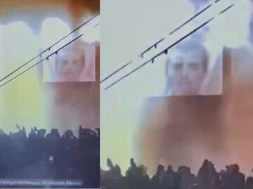 Otra vez en Michoacán, realizan homenaje a “El Mencho” en Tanhuato; acompañan con fuegos artificiales, banda y foto gigante