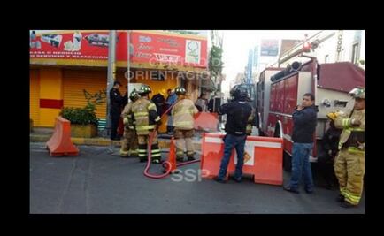 Controlan incendio de mufa en Luis Moya y Artículo 123