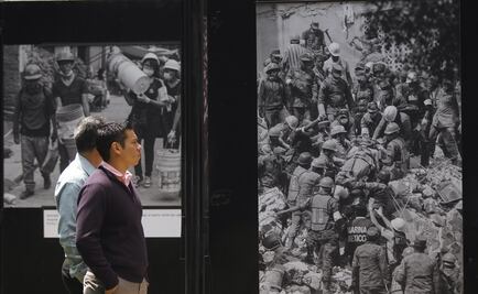 Muestra rinde homenaje a la solidaridad por el 19 s