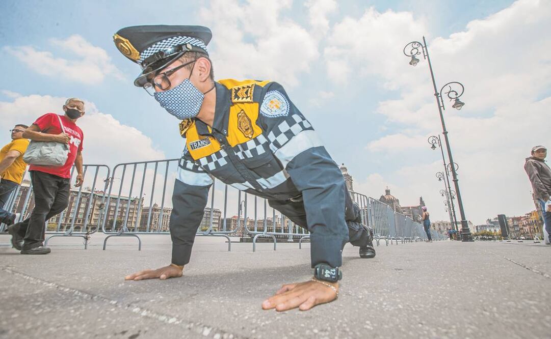 Pablo Ramírez, agente de Tránsito y atleta paralímpico. Fotos: Germán Espinosa/EL UNIVERSAL