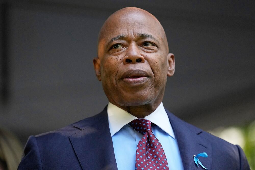 El alcalde de la ciudad de Nueva York Eric Adams en Nueva York el 11 de septiembre pasado. Foto: AP