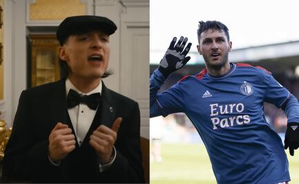 Santiago Giménez se declara fan de Peso Pluma: “Me encanta, lo puse en el vestidor del Feyenoord”