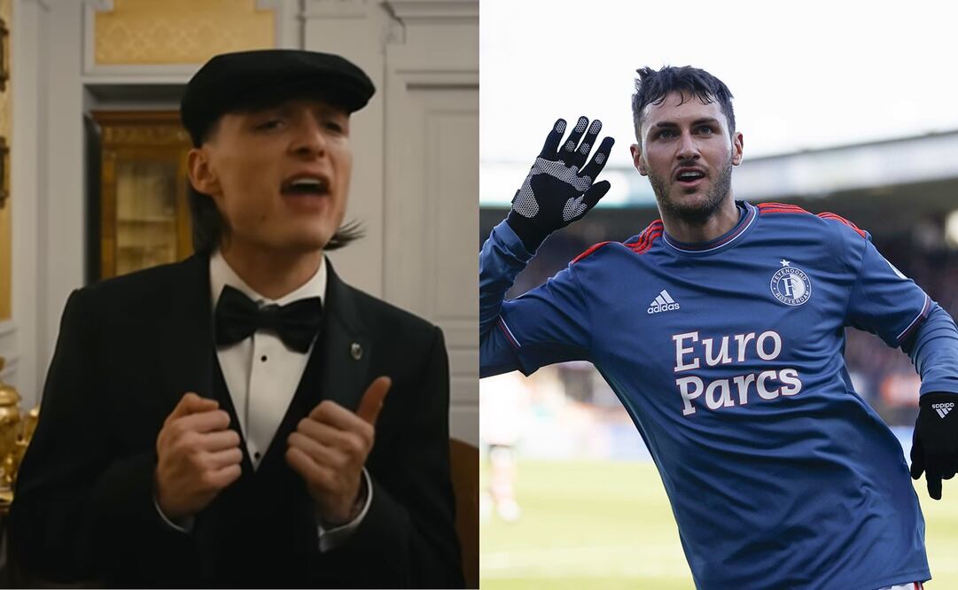 Santiago Giménez comentó que puso los corridos de Peso Pluma