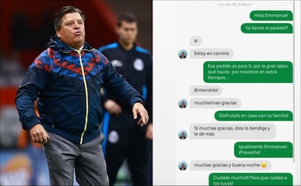 'Piojo' Herrera sorprende a repartidor de comida