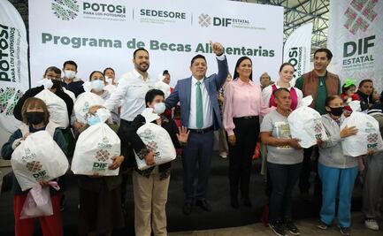 Ricardo Gallardo anuncia entrega de 200 mil “Becas Alimentarias” durante 2023
